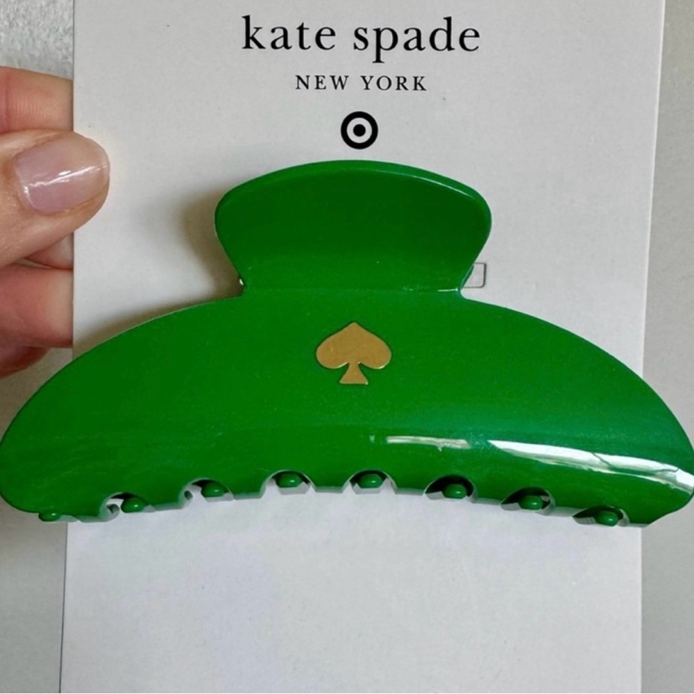 KATE SPADE x Target Spade Claw Hair Clip Green ♠️+🎯 limited Edition